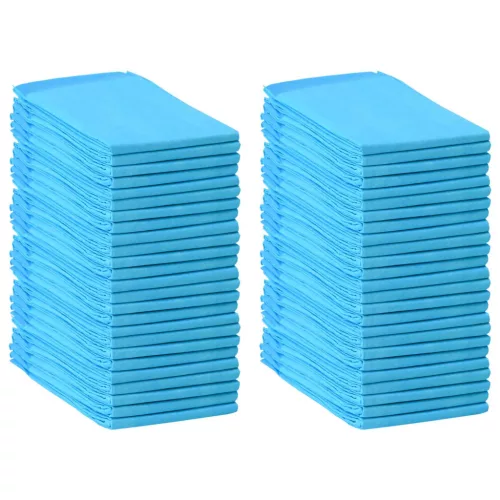  Háziállat Képző Párna 50 pcs Kék és Fehér 90 x 60 cm