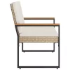  Kerti pad Beige és Krémszínű 107 x 61 x 80 cm polirattan