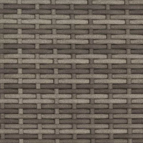  Kerti pad Szürke és sötétkék 107 x 61 x 80 cm polirattan