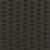  Kerti pad párnával Fekete és Türkiz 107 x 61 x 80 cm polirattan