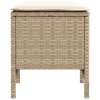  Kerti lábtartó 2 Darab Beige és krém 38 x 38 x 45 cm PE Rattan