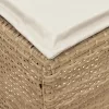  Kerti lábtartó 2 Darab Beige és krém 38 x 38 x 45 cm PE Rattan