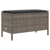  Kerti lábtartó Szürke és sötétszürke 80 x 38 x 45 cm PE Rattan