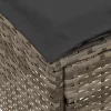  Kerti lábtartó Szürke és sötétszürke 80 x 38 x 45 cm PE Rattan