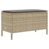  Kerti lábtartó Beige és Világosszürke 80 x 38 x 42 cm PE Rattan