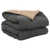  Teljes éves takaró Antracit és Taupe 200 x 135 cm Mikroszál