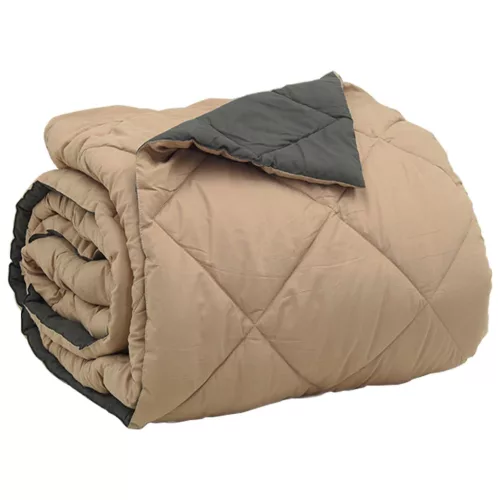  Teljes éves takaró Antracit és Taupe 200 x 200 cm Mikroszál