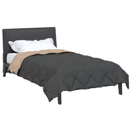  Teljes éves takaró Antracit és Taupe 220 x 155 cm Mikroszál
