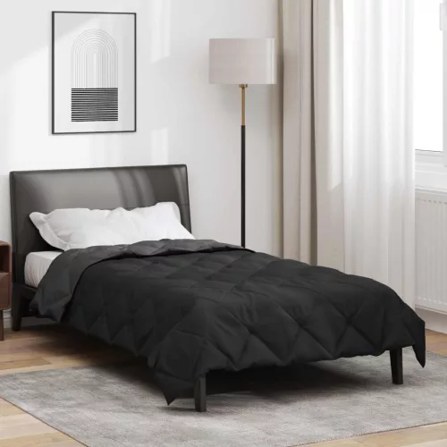  Teljes éves takaró Fekete és Antracit 200 x 135 cm Mikroszál