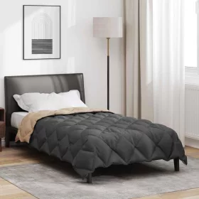  Téli takaró Antracit és Taupe 200 x 155 cm Mikroszál