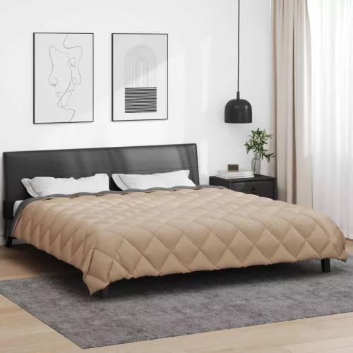  Téli takaró Antracit és Taupe 200 x 200 cm Mikroszál