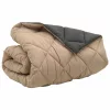  Téli takaró Antracit és Taupe 200 x 200 cm Mikroszál