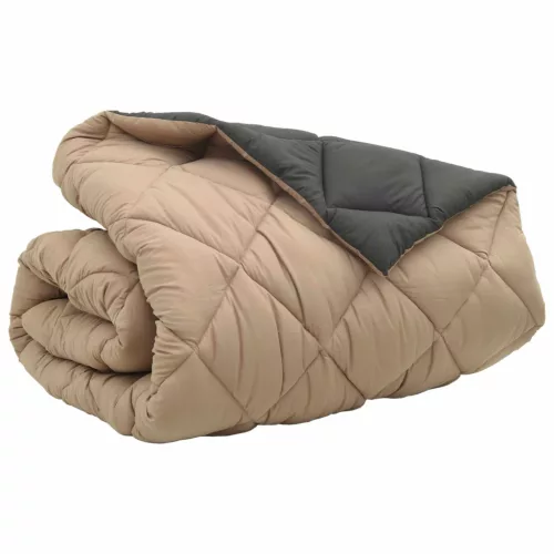  Téli takaró Antracit és Taupe 240 x 200 cm Mikroszál