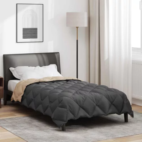  Téli takaró Antracit és Taupe 220 x 135 cm Mikroszál