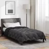  Téli takaró Fekete és Antracit 200 x 135 cm Mikroszál