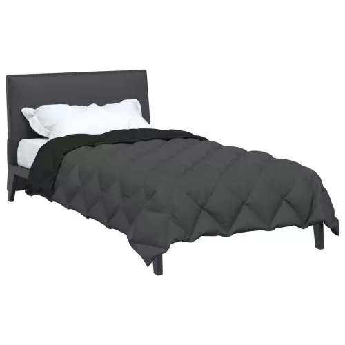  Téli takaró Fekete és Antracit 220 x 155 cm Mikroszál