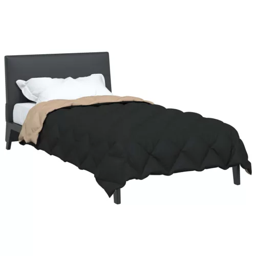  Téli takaró Fekete és Taupe 200 x 135 cm Mikroszál
