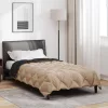  Téli takaró Fekete és Taupe 200 x 155 cm Mikroszál