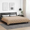  Téli takaró Fekete és Taupe 200 x 200 cm Mikroszál