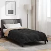  Téli takaró Fekete és Taupe 220 x 140 cm Mikroszál