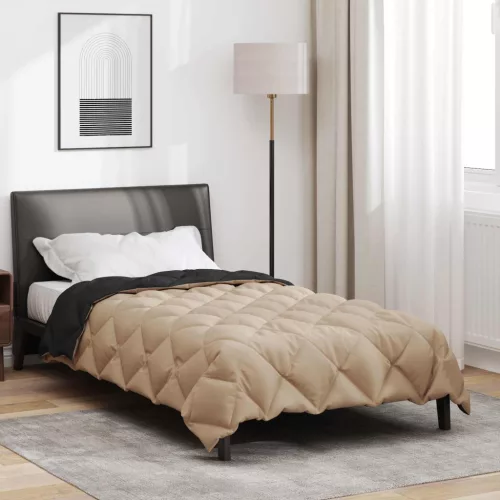  Téli takaró Fekete és Taupe 220 x 140 cm Mikroszál