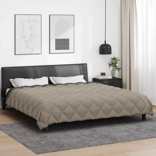  Téli takaró Világosszürke és antracit 220 x 240 cm Mikroszál
