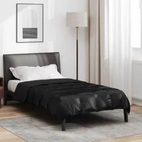    Teljes éves takaró Fekete 220 x 140 cm Satin és Mikroszálas