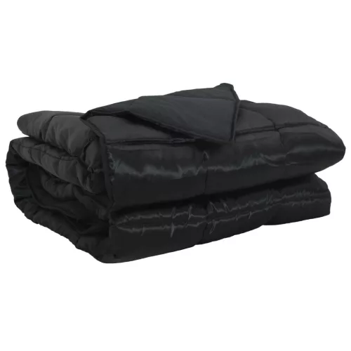  Teljes éves takaró Fekete 220 x 260 cm Satin és Mikroszálas