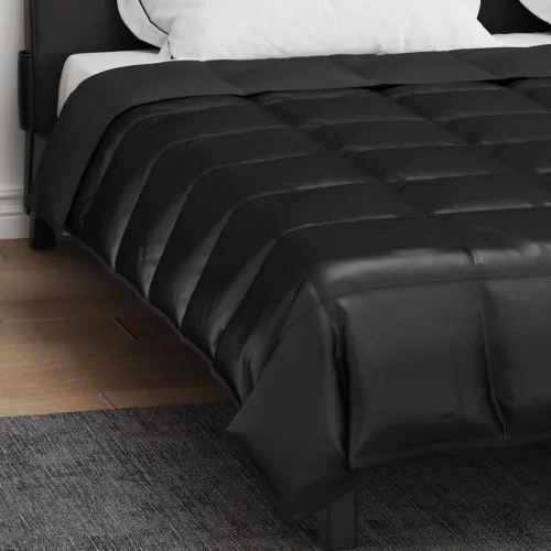  Teljes éves takaró Fekete 240 x 260 cm Satin és Mikroszálas