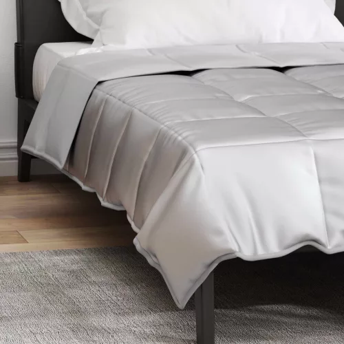  Teljes éves takaró Ezüst 200 x 140 cm Satin és Mikroszálas