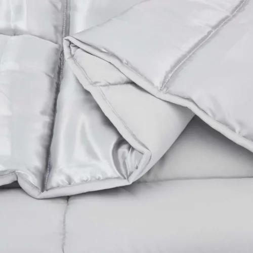  Teljes éves takaró Ezüst 200 x 155 cm Satin és Mikroszálas