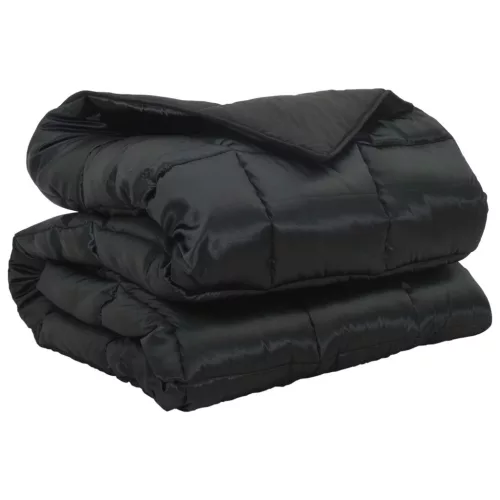  Téli takaró Fekete 220 x 155 cm Satin és Mikroszálas