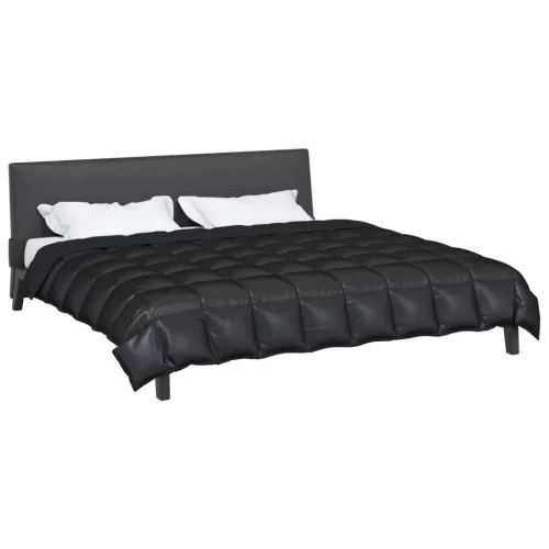  Téli takaró Fekete 220 x 260 cm Satin és Mikroszálas