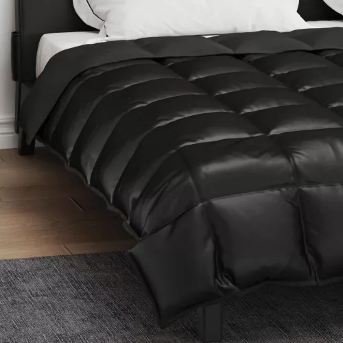  Téli takaró Fekete 240 x 260 cm Satin és Mikroszálas