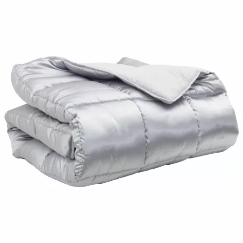  Téli takaró Ezüst 220 x 200 cm Satin és Mikroszálas