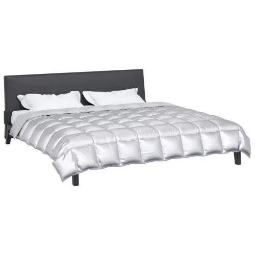  Téli takaró Ezüst 220 x 240 cm Satin és Mikroszálas