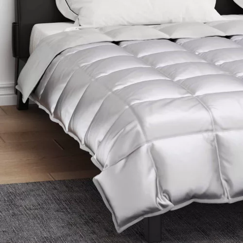  Téli takaró Ezüst 240 x 260 cm Satin és Mikroszálas