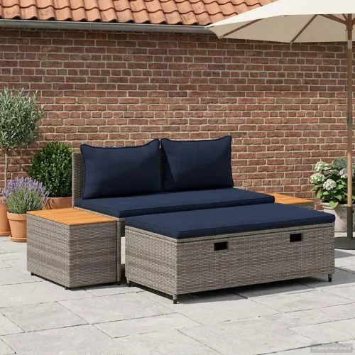  Kültéri kanapé szett 4-Ülőhelyek száma 4 pcs 55 x 30 x 39 cm
