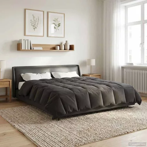  Nyári Takarmány Sövényes Antracit 200 x 200 cm Mikroszál