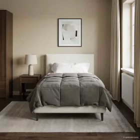    Nyári Takarmány Sövényes Világosszürke 135 x 200 cm Mikroszál