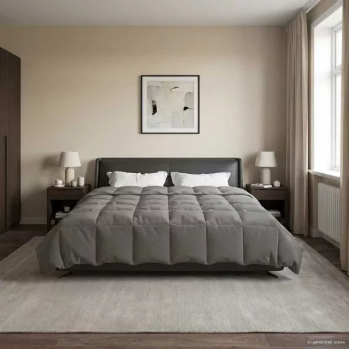 Nyári Takarmány Sövényes Világosszürke 200 x 200 cm Mikroszál