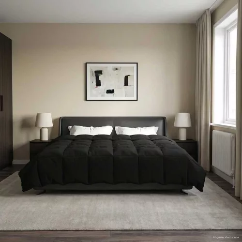  Nyári Takarmány Sövényes Fekete 200 x 200 cm Mikroszál