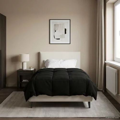  Nyári Takarmány Sövényes Fekete 140 x 220 cm Mikroszál