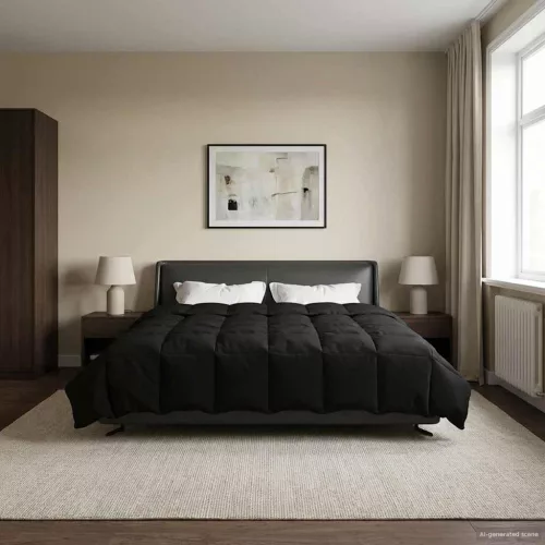  Nyári Takarmány Sövényes Fekete 240 x 260 cm Mikroszál