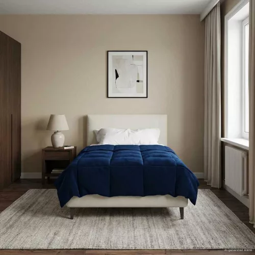  Nyári Takarmány Sövényes Sötét kék 135 x 200 cm Mikroszál