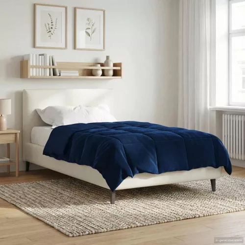  Nyári Takarmány Sövényes Sötét kék 155 x 200 cm Mikroszál