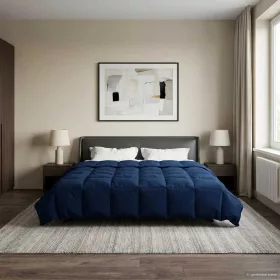    Nyári Takarmány Sövényes Sötét kék 200 x 240 cm Mikroszál