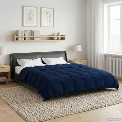  Nyári Takarmány Sövényes Sötét kék 200 x 240 cm Mikroszál