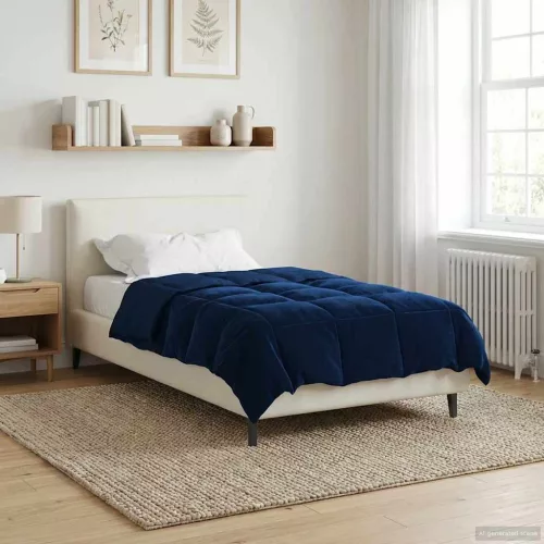  Nyári Takarmány Sövényes Sötét kék 140 x 220 cm Mikroszál