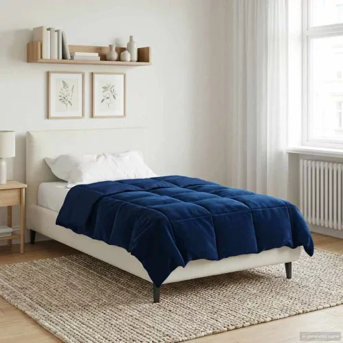  Nyári Takarmány Sövényes Sötét kék 155 x 220 cm Mikroszál